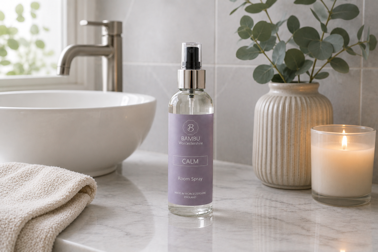 Calming Room Spray – Lavender, Bergamot & Eucalyptus - Calm Luxury Room Spray