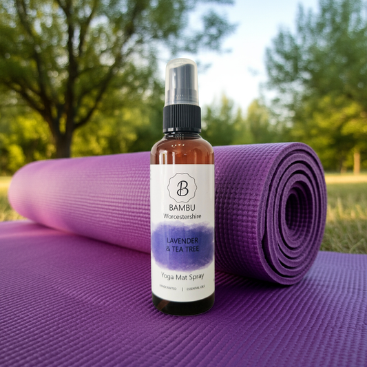 Lavender & Tea Tree Yoga Mat Spray Cleaner 100ml - Essential Oil Yoga Mat Spray
