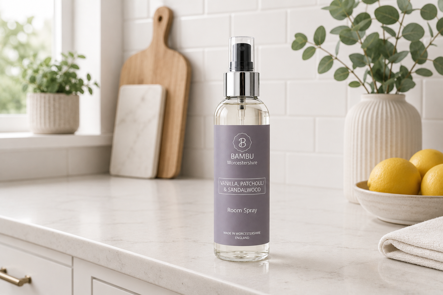 Vanilla, Patchouli & Sandalwood Room Spray – Luxury Home Fragrance 150ml