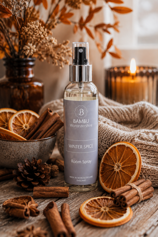 Winter Spice Luxury Room Spray | Warm Cinnamon, Clove & Orange