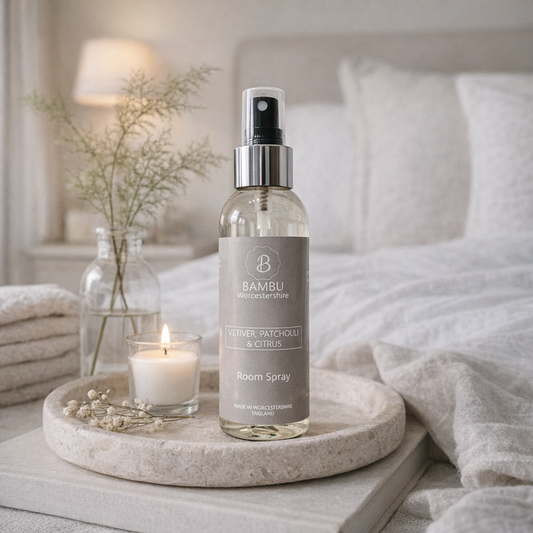 Bring the Outdoors In with Our Vetiver, Patchouli & Citrus Room Spray