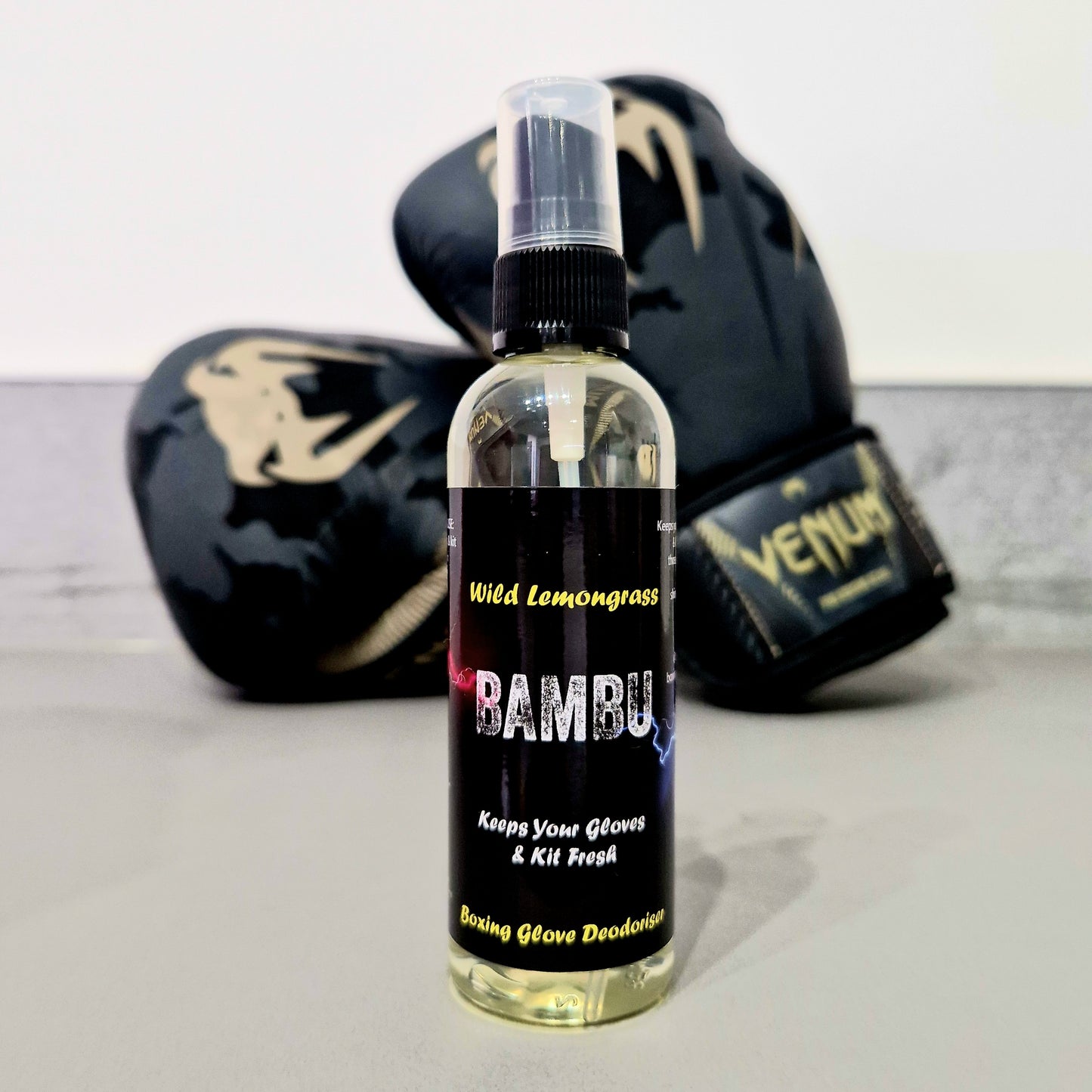 Wild Lemongrass Boxing Glove Deodoriser Spray – 100ml