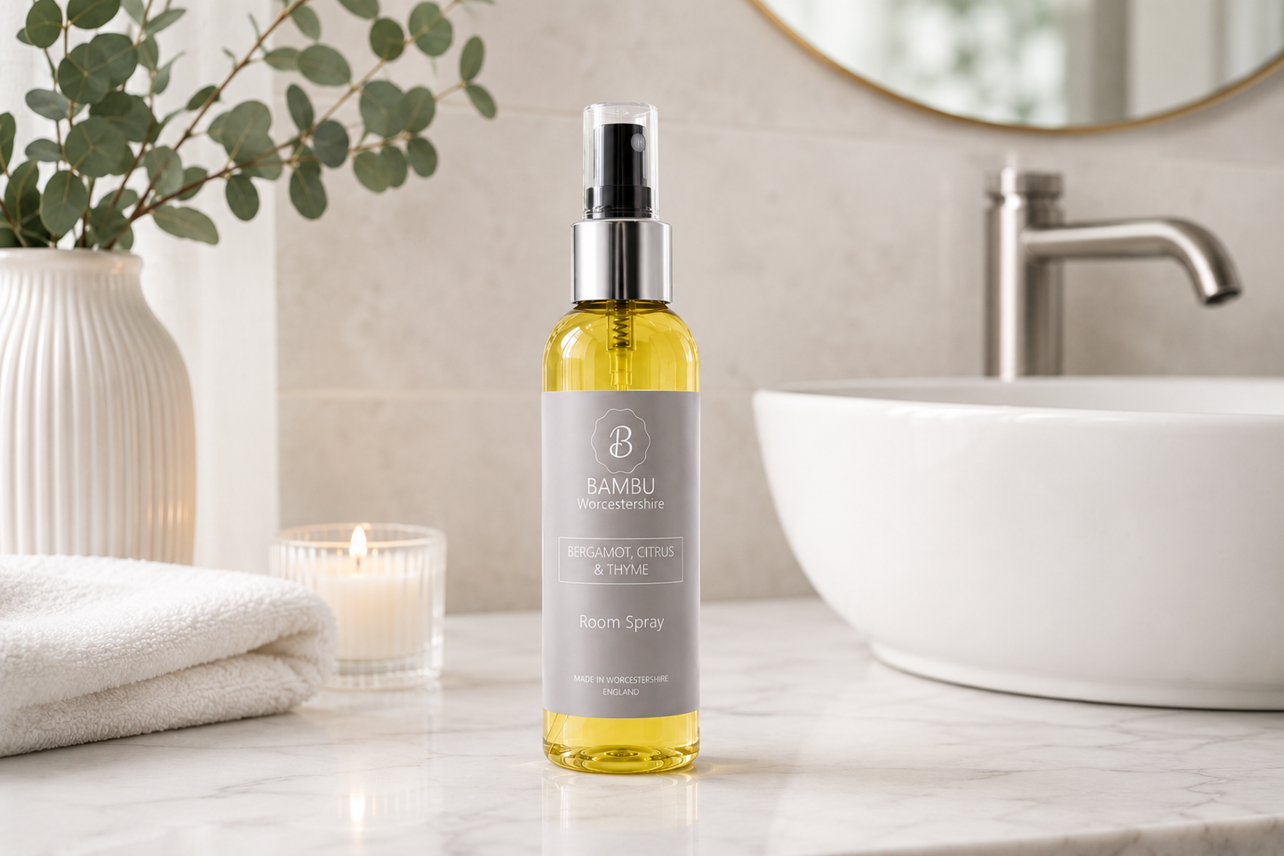 Bergamot, Citrus & Thyme Room Spray – Luxury Home Fragrance