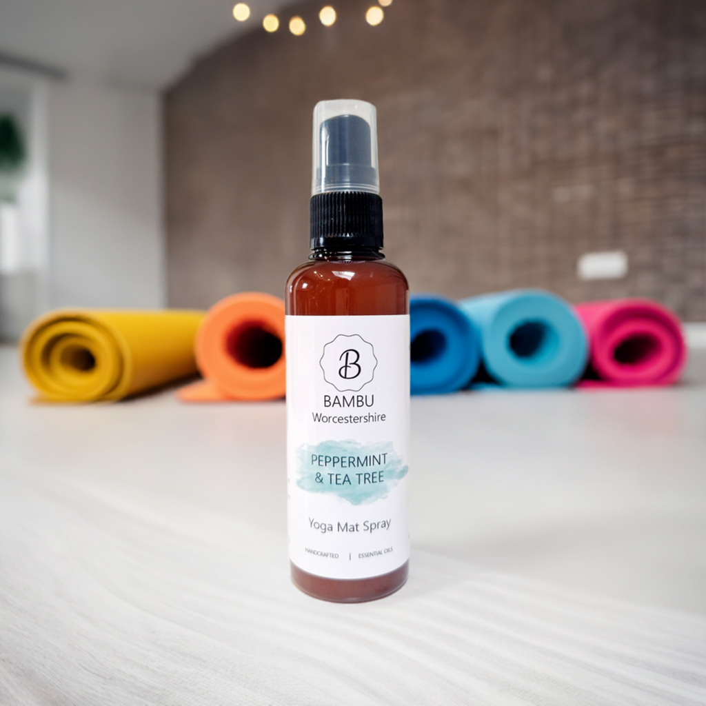 Peppermint & Tea Tree Yoga Mat Spray 100ml - Essential Oil Yoga Mat Spray