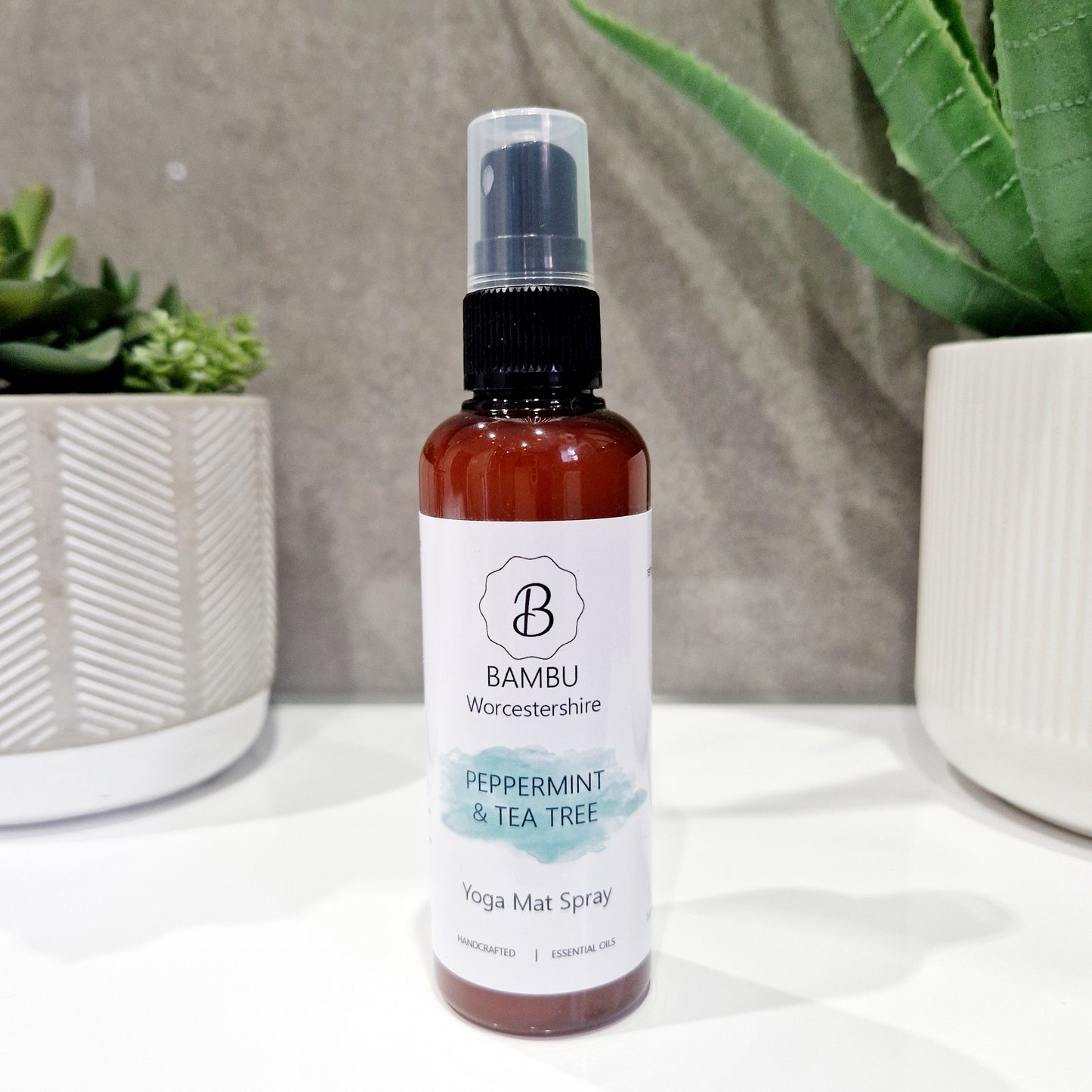 Peppermint & Tea Tree Yoga Mat Spray 100ml - Essential Oil Yoga Mat Spray