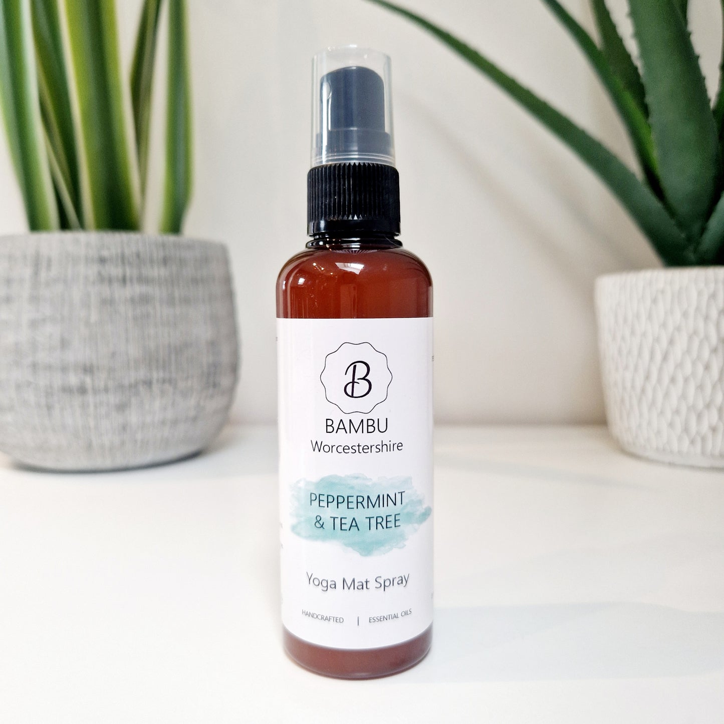 Peppermint & Tea Tree Yoga Mat Spray 100ml - Essential Oil Yoga Mat Spray