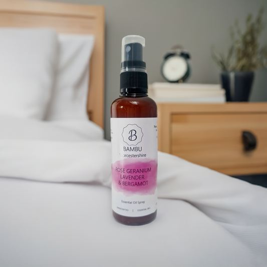 Rose Geranium, Lavender & Bergamot Essential Oil Pillow Spray 100ml