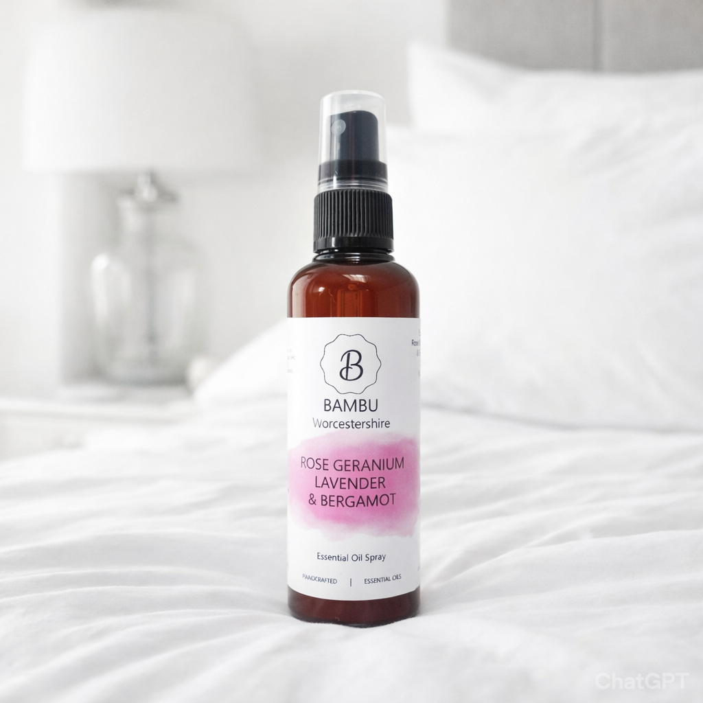 Sleep Pillow Spray – Rose Geranium, Lavender & Bergamot essential oils 100ml