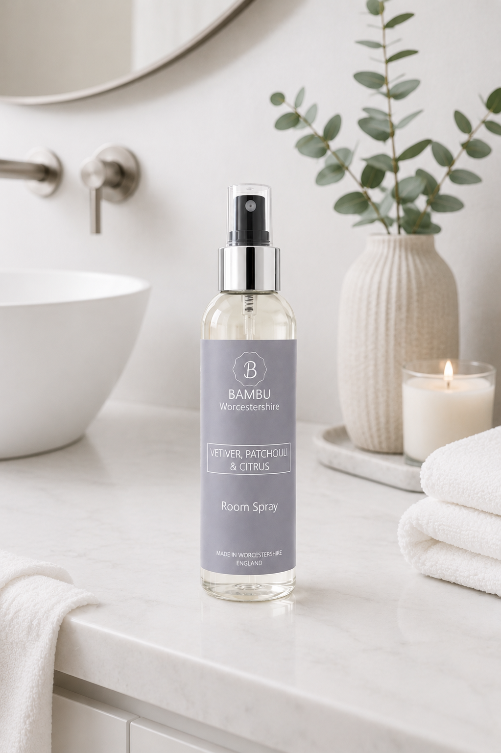 Vetiver, Patchouli & Citrus Room Spray – Luxury Home Fragrance