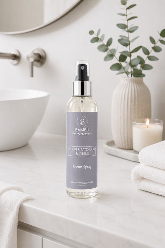 Vetiver, Patchouli & Citrus Room Spray – Luxury Home Fragrance
