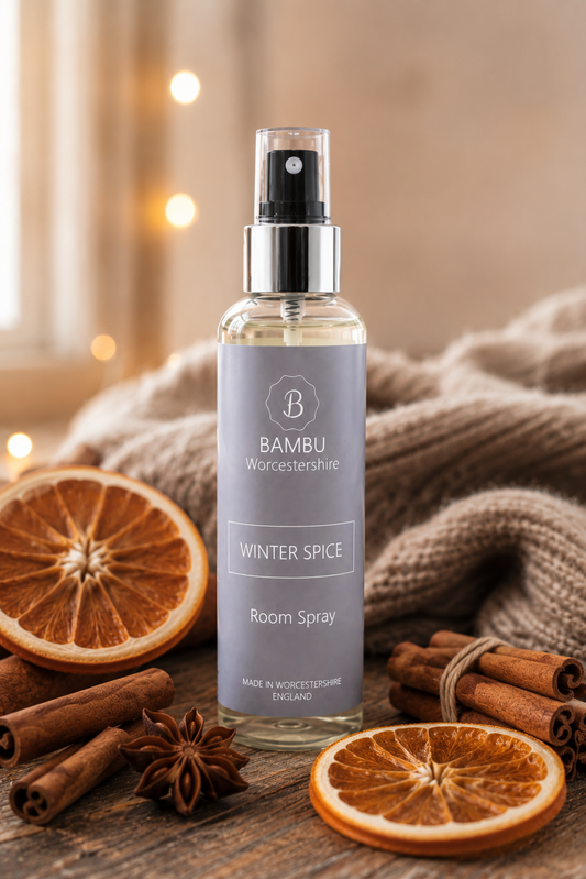 Winter Spice Luxury Room Spray | Warm Cinnamon, Clove & Orange