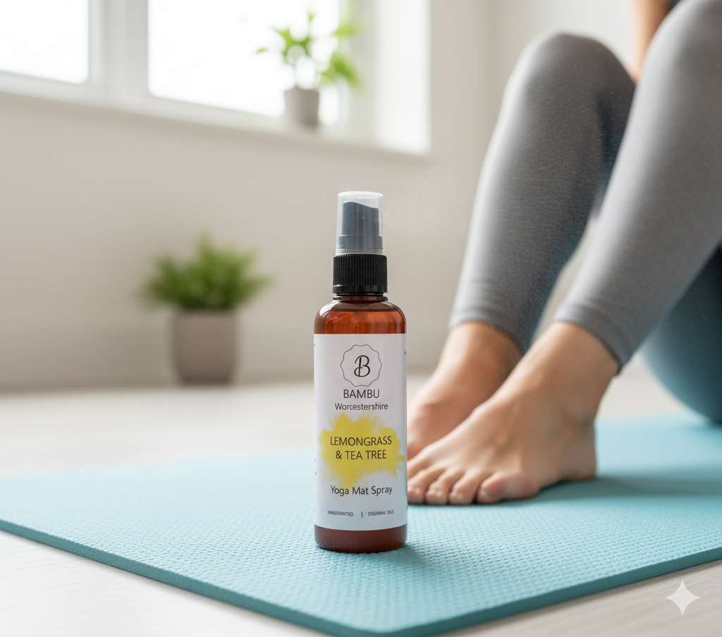 Lemongrass & Tea Tree Yoga Mat Spray 100ml - Essential Oil Yoga Mat Spray