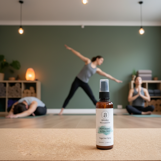 Peppermint & Tea Tree Yoga Mat Spray 100ml - Essential Oil Yoga Mat Spray