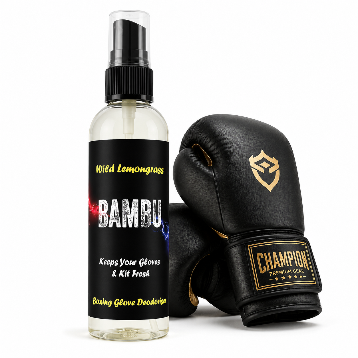 Wild Lemongrass Boxing Glove Deodoriser Spray – 100ml